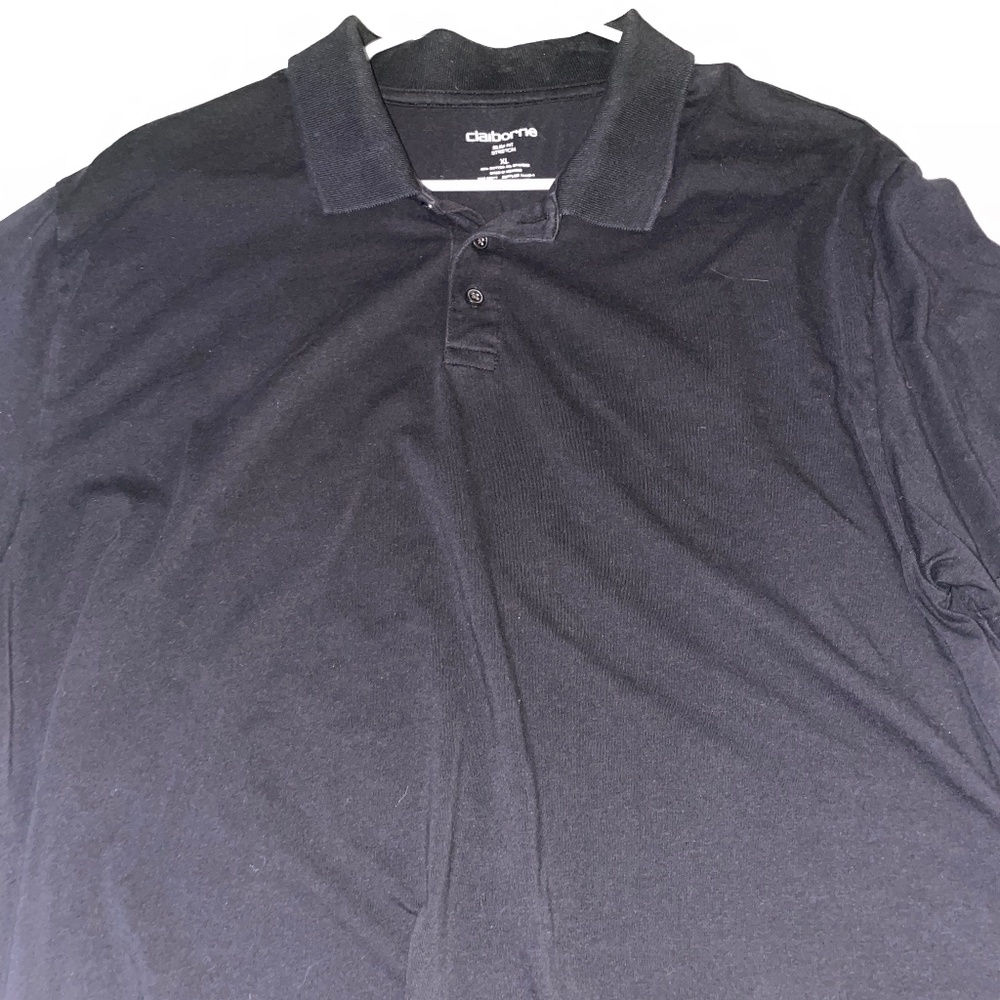 BLACK POLO SHORT SLEEVE